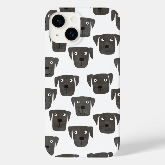 Black Labrador Retriever Dog Case-Mate iPhone Case (Back)