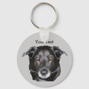 Black Labrador Retriever Dog Keychain