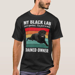 Black Labrador Retriever Dog Lab Owner Trainer Vin T-Shirt