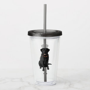 Black Labrador Retriever Dog Lover Gift Acrylic Tumbler