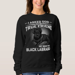 Black Labrador Retriever Dog Owner I Asked For A T Sweatshirt