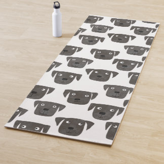 Black Labrador Retriever Dog Yoga Mat