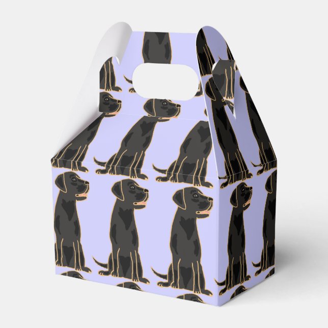 Black Labrador Retriever Gift Box (Front Side)