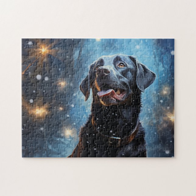Black Labrador Retriever Jigsaw Puzzle (Horizontal)