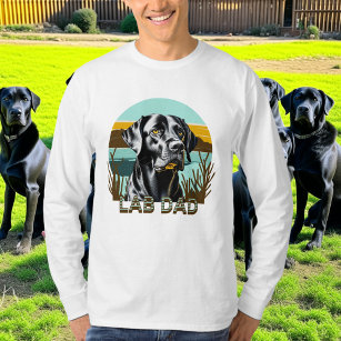 Black Labrador Retriever   Lab Dad T-Shirt