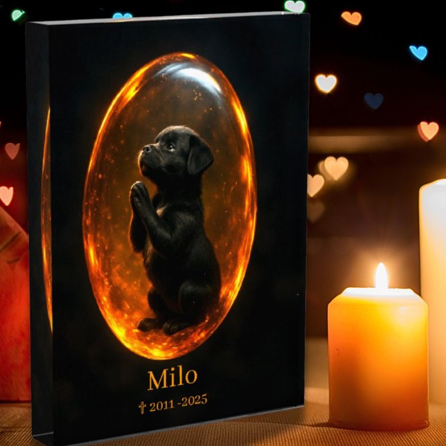 Black Labrador Retriever Memorial  Photo Block (Creator Uploaded)