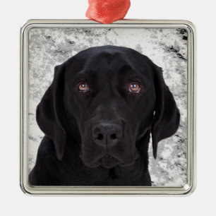 Black Labrador Retriever Metal Tree Decoration