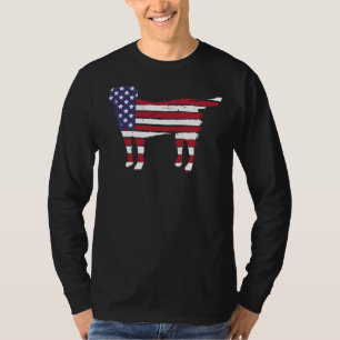 Black Labrador Retriever Patriot Black Lab Usa Fla T-Shirt