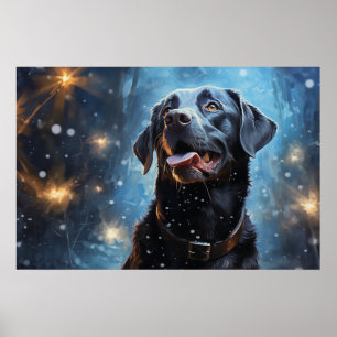 Black Labrador Retriever Poster