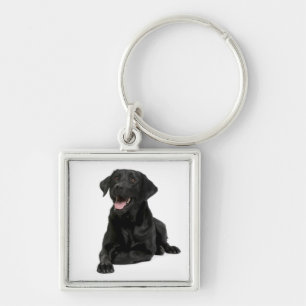 Black Labrador Retriever Puppy Dog Keychain