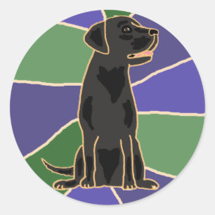 Black Labrador Retriever Sticker