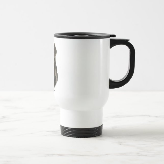 Black Labrador Retriever Travel Mug (Right)