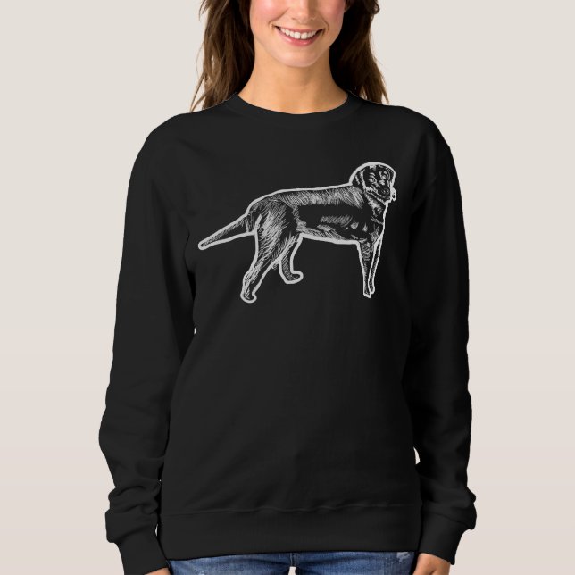 Black Labrador Retriever Yellow Brown Lab Dog Sweatshirt (Front)
