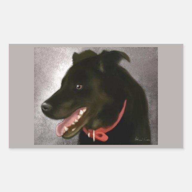 Black Labrador Stickers (Front)