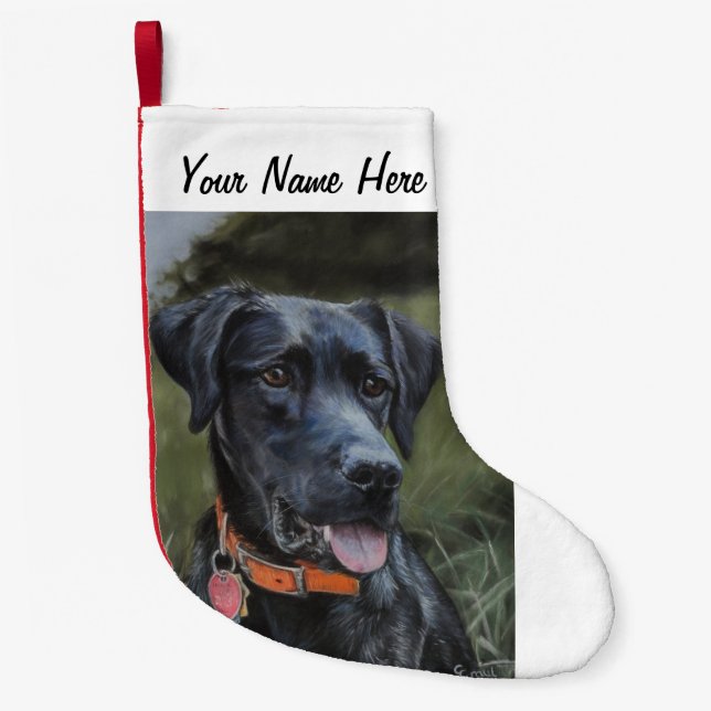 Black Labrador stocking (Front)