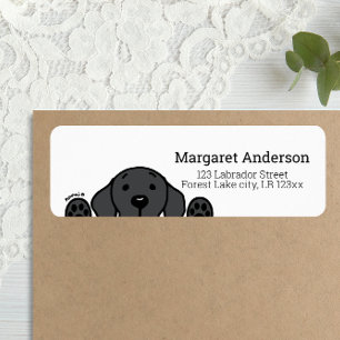 Black Labrador Watching Return Address