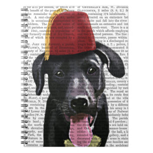 Black Labrador With Fez Notebook
