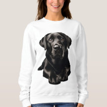 Black Labrador Women's Sweatshirt 