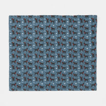 Black Labs Labrador Retriever Blue Pattern 