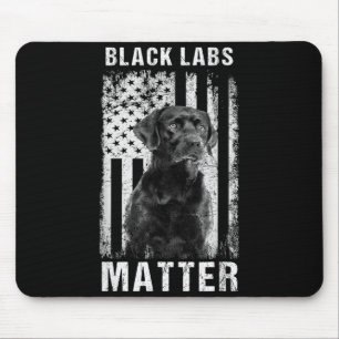 Black Labs Labrador Retriever Mouse Mat