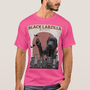 Black Labzilla - Giant Labrador Retriever Lab Dog T-Shirt