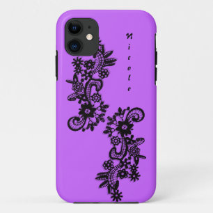 Black lace applique iPhone 5/5S, Tough Xtreme 11 Case