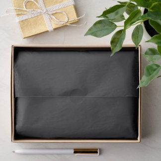 Black Lace Dull Cinder Black Tissue Paper