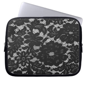 Black Lace Laptop Sleeve