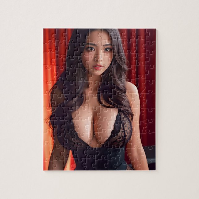 Black Lace Lingerie Jigsaw Puzzle (Vertical)