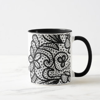 Black Lace Mug
