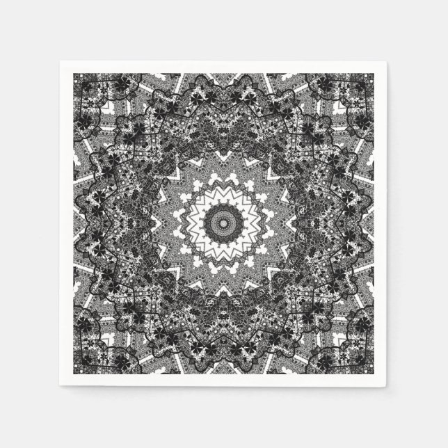 Black lace napkin (Front)