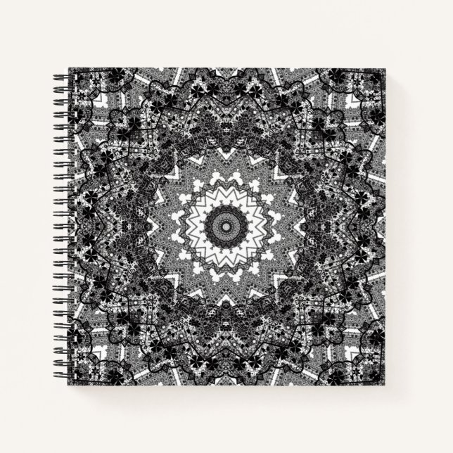 Black lace notebook (Front)