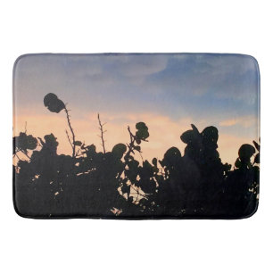 Black Lace Sunset Bath Mat