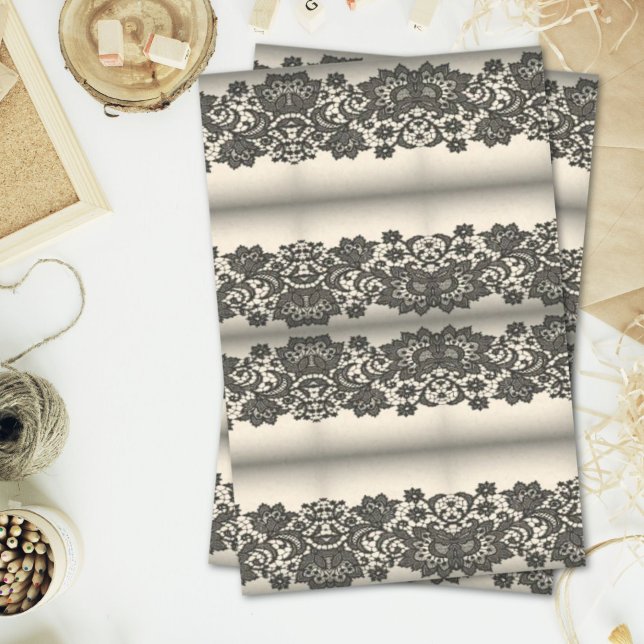 black lace tissue paper (black lace tissue paper)