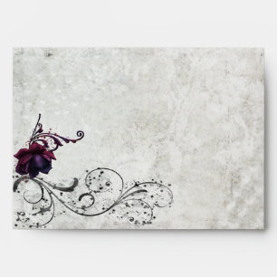Black Lace Wedding Envelope