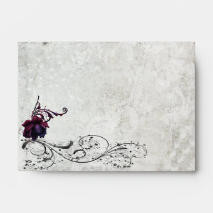 Black Lace Wedding Envelope