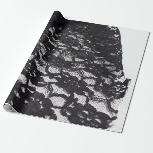 Black Lace Wrapping Paper