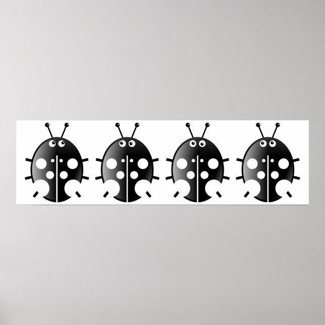 Black Ladybugs Poster (Front)