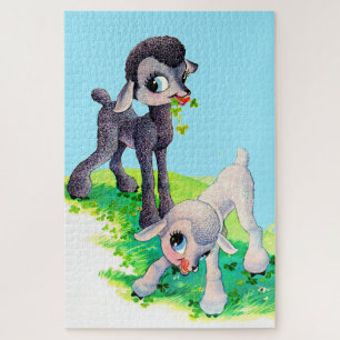black lamb white lamb jigsaw puzzle
