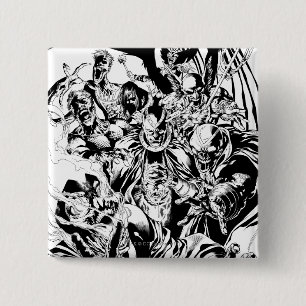 Black Lantern Corps - Black and White 15 Cm Square Badge