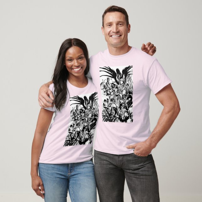 Black Lantern Corps - Black and White T-Shirt (Unisex)