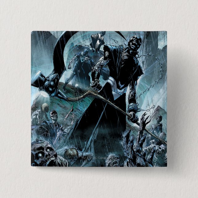 Black Lantern Corps Panel 15 Cm Square Badge (Front)