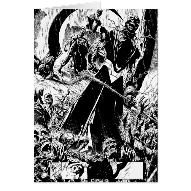 Black Lantern Corps Panel - Black and White (Front)