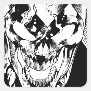 Black Lantern Square Sticker