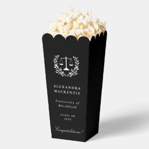 Black Law Scales + Laurel Wreath Graduation Favour Box