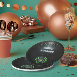 Black Lawn Bowl, Birthday Paper Plates