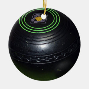 Black Lawn Bowl, Ceramic Tree Decoration