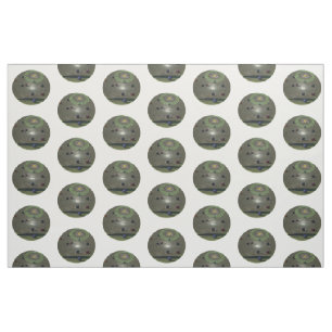 Black Lawn Bowl Pattern, Fabric