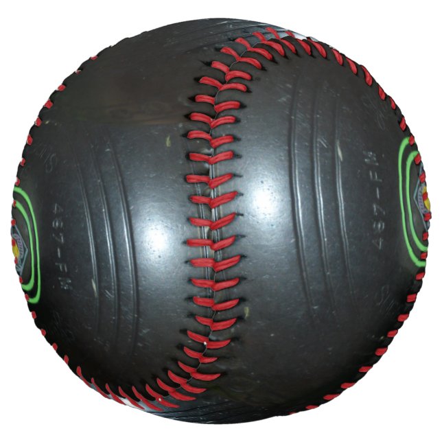 Black Lawn Bowls, Customizable Softball (Angled)