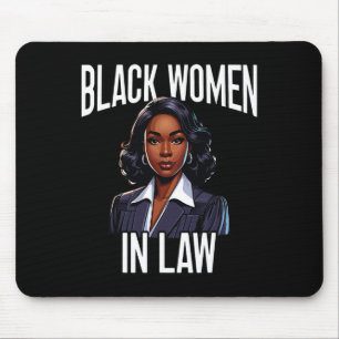 Black Lawyer African American Attorney Black Histo Mouse Mat